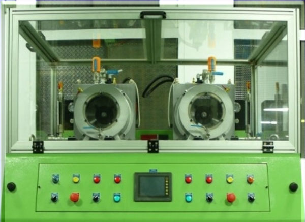 Biaxial rotation testing machine